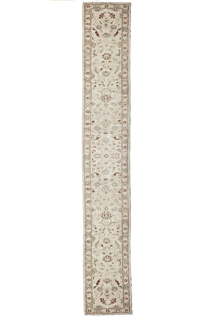 25' Handmade Chobi Peshawar Runner Rug: 25' Handmade Chobi Peshawar Runner Rug Free continental US Shipping Enhance your space with this exquisite 25-foot long Handmade Chobi Peshawar Runner, known for its rich colors and intricate designs.