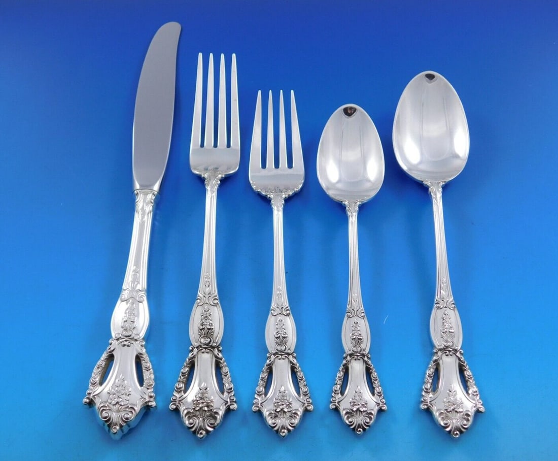 Tuttle Beauvoir Sterling Silver Flatware Set 40 Pieces for 8 with Storage Chest (1 of 6)