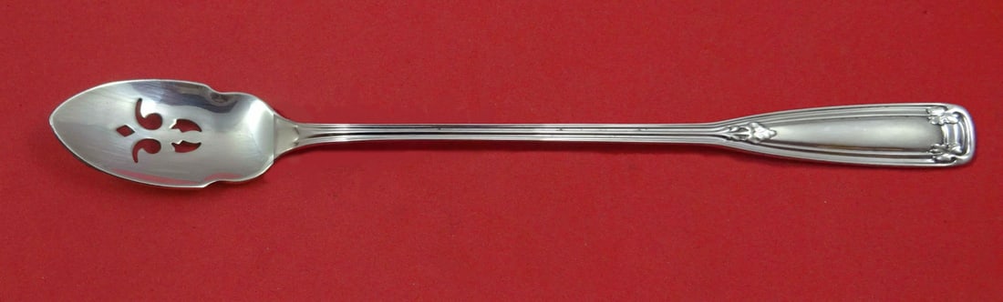 Tiffany & Co. Saint Dunstan Sterling Silver Olive Spoon 7 3/8 Inch: Tiffany & Co. Saint Dunstan Sterling Silver Olive Spoon 7 3/8 Inch Elevate your dining experience with this exquisite Saint Dunstan olive spoon by Tiffany & Co. Crafted from high-quality sterling silv