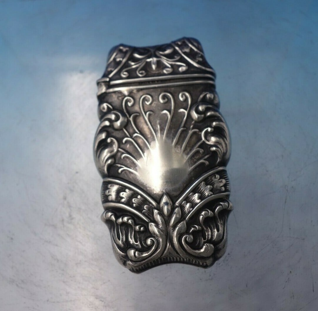 Vintage Silver Tone Vesta Case Match Safe G Silver 2.5 x 1.5 (1 of 8)