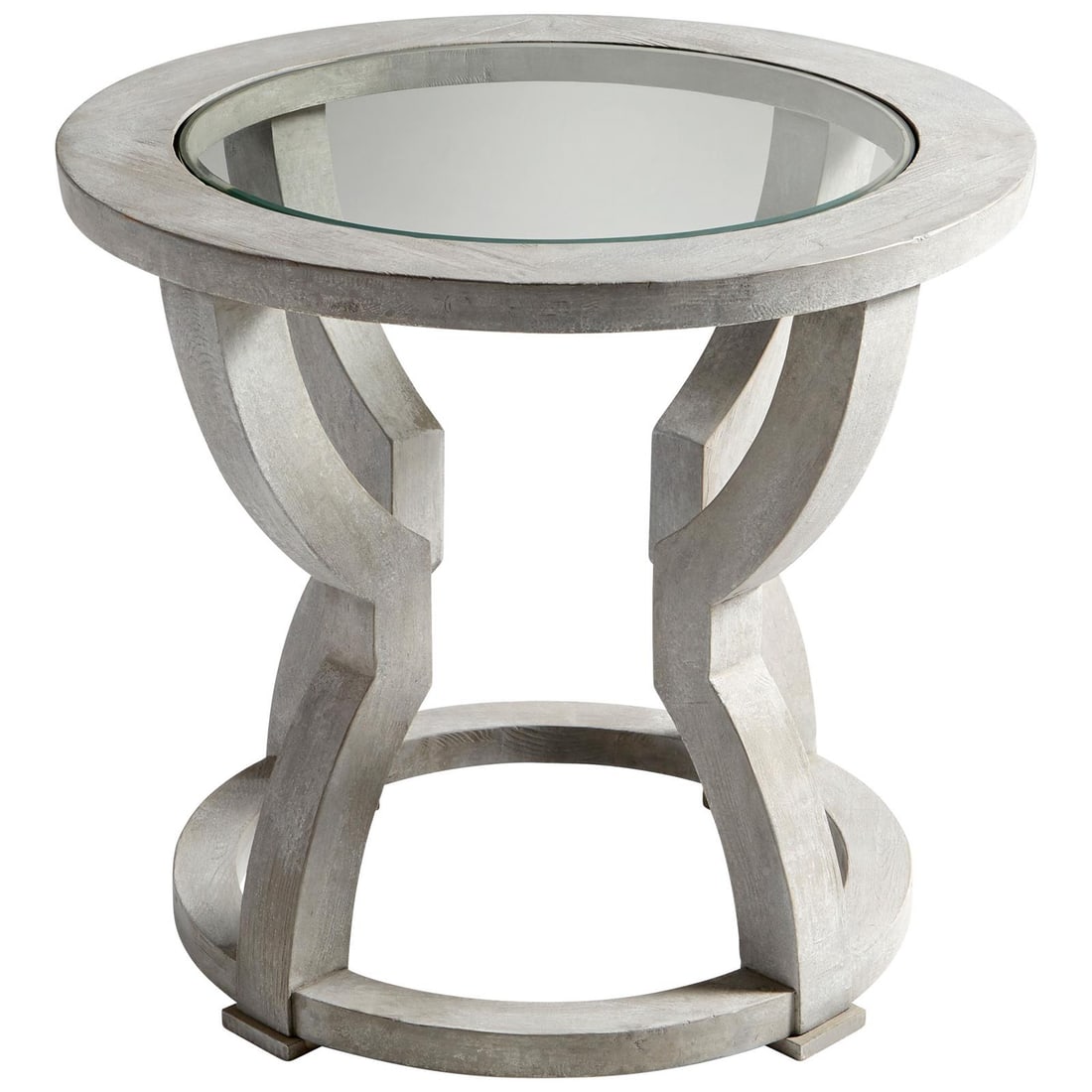 Cyan Pantheon White Neo-Classical Foyer Table 34.5H 37.75W 37.75L (1 of 4)