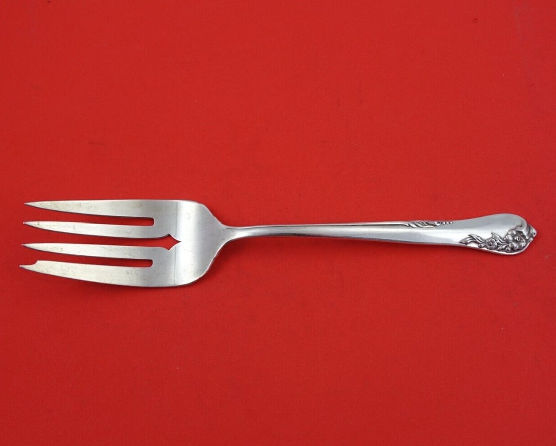 Oneida Engagement Sterling Silver 8 Cold Meat Fork Serving Piece (1 of 3)