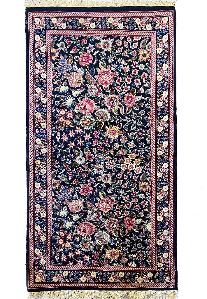 Handmade Jaipur Rug 2.7' x 5.10' Colorful Floral Design (1 of 11)