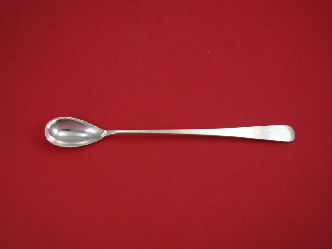 Wilton Pattern Sterling Silver Iced Tea Spoon 8" by Old Newbury Crafters: Wilton Pattern Sterling Silver Iced Tea Spoon 8" by Old Newbury Crafters Discover the exquisite Wilton iced tea spoon by Old Newbury Crafters, crafted from high-quality sterling silver. This elegant 8
