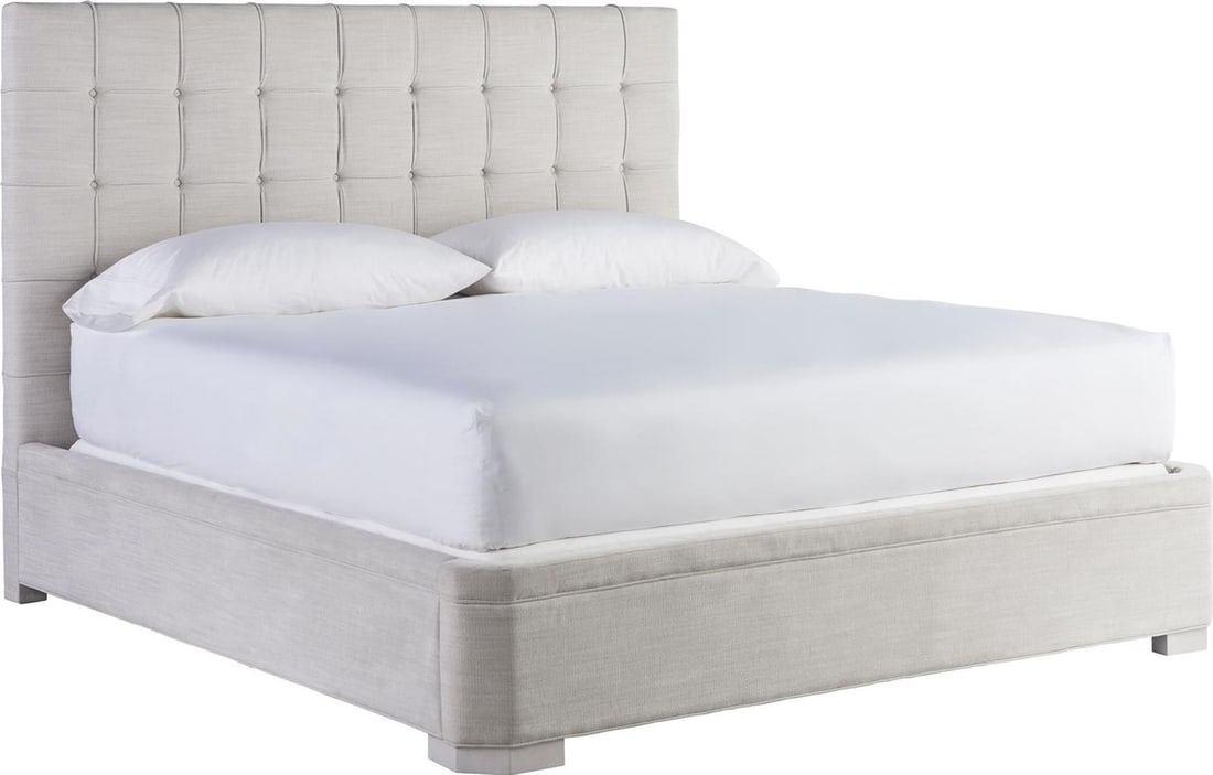 Transitional Queen Upholstered Bed by Universal in Alabaster Pewter (1 of 5)