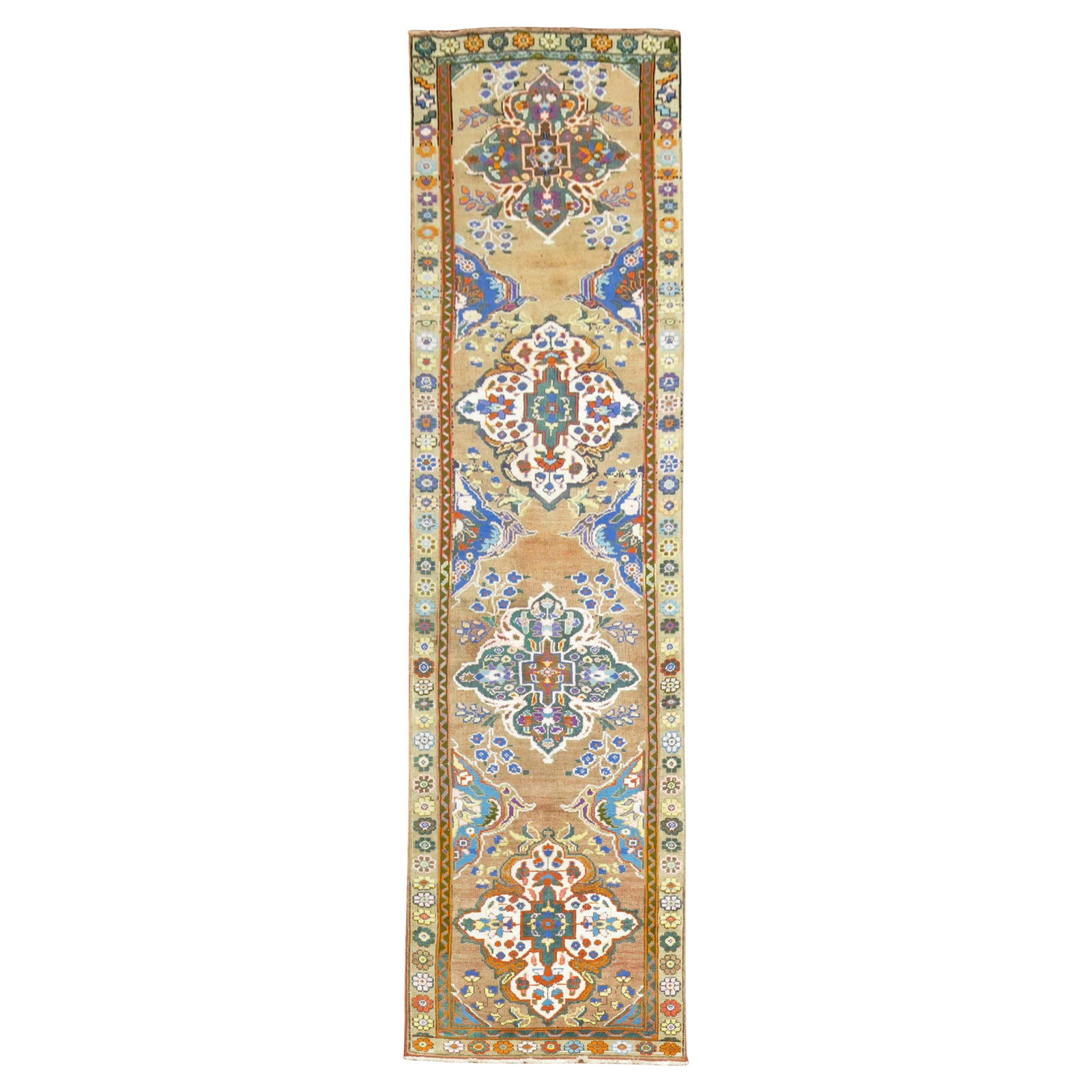 Vintage Turkish Anatolian Runner 39 x 145 Inches Gothic Revival Wool Hand-Woven (1 of 8)
