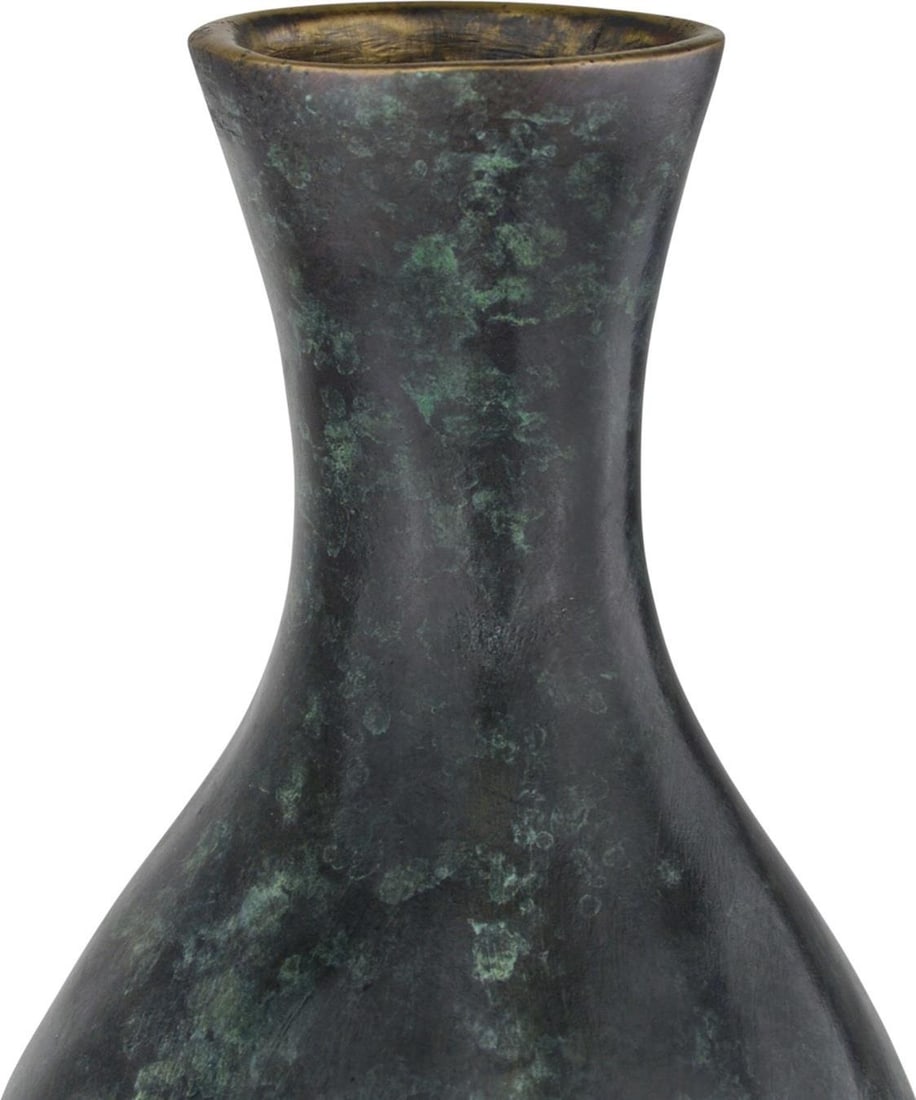 Currey Luganzo Medium Bronze Vase 25.5H Jade Green Finish (1 of 5)