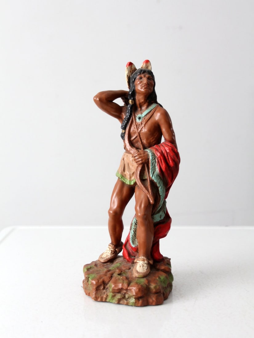 1976 Universal Statuary Vintage Native American Warrior Figurine (1 of 11)