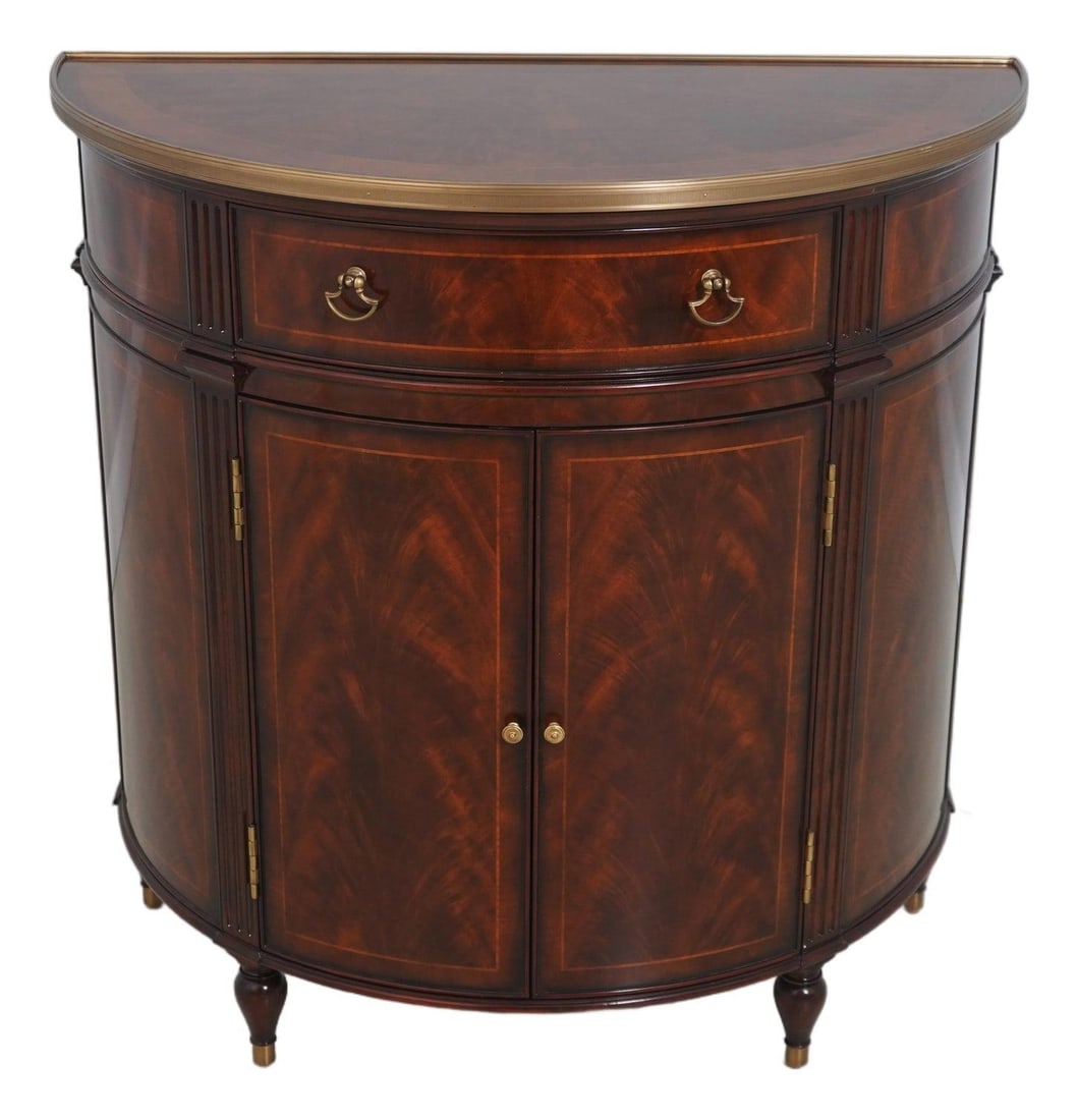 French Style Mahogany Commode Model 6105-598 with Bronze Trim (1 of 10)