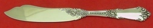 Reed & Barton La Marquise Sterling Silver Fish Knife 7 7/8": Reed & Barton La Marquise Sterling Silver Fish Knife 7 7/8" This exquisite La Marquise fish knife by Reed & Barton is crafted from sterling silver, showcasing a beautiful flat handle design. Measuring