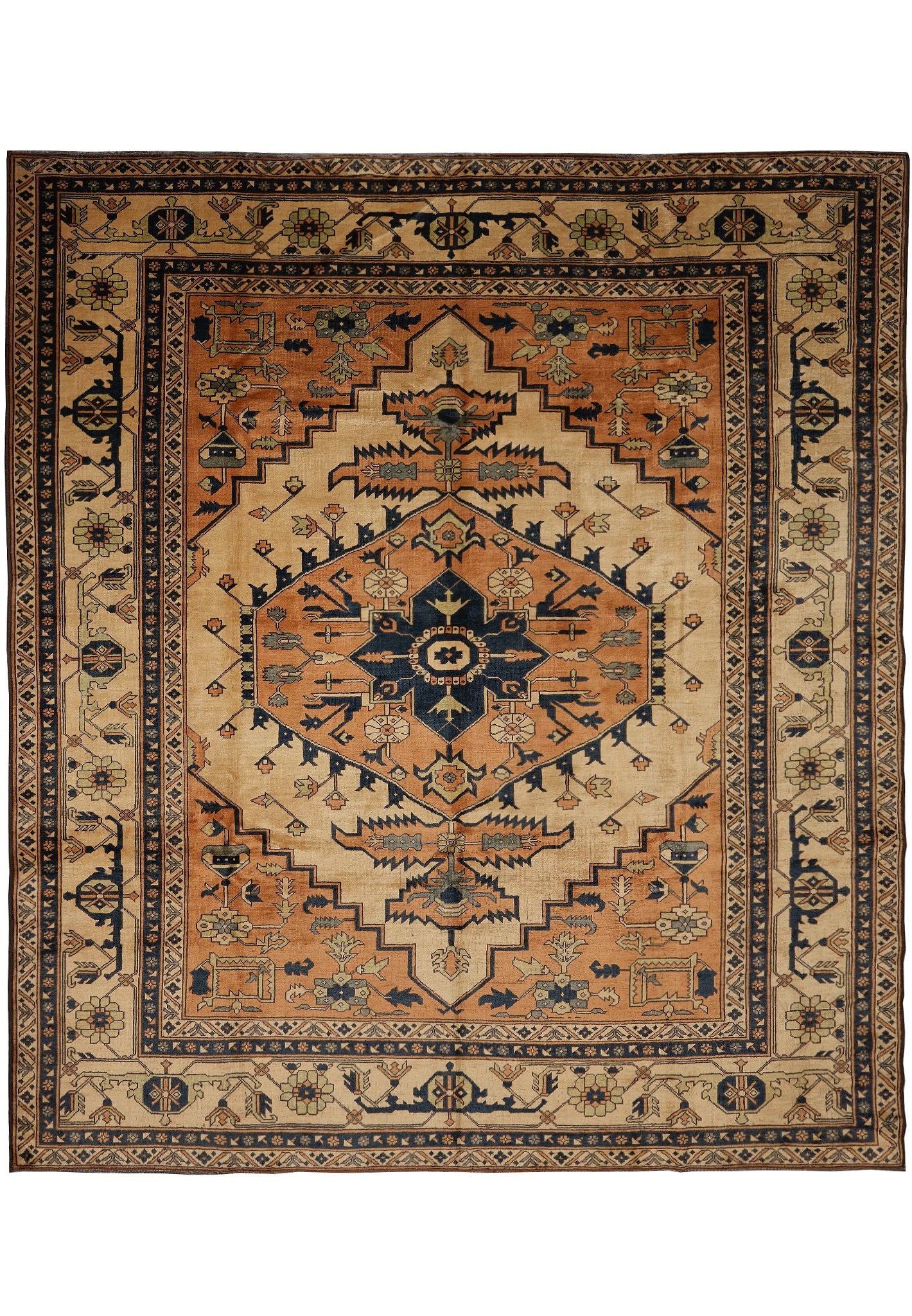 8.2 x 9.4 Handmade Kazak Rug 100% Wool Authentic Afghan (1 of 12)