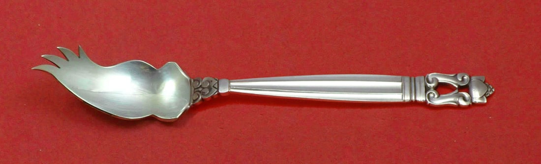 Georg Jensen Acorn Sterling Silver Custom Made Pate Knife 6 in (1 of 1)