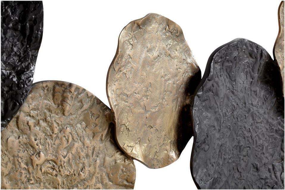 Cyan Conch Brass Aluminum Wall Art 24.75H 48W 2D: Cyan Conch Brass Aluminum Wall Art 24.75H 48W 2D Enhance your space with this stunning Traditional Aluminum Wall Art Accent Piece. Crafted in an elegant antique style, this artwork features a beautifu