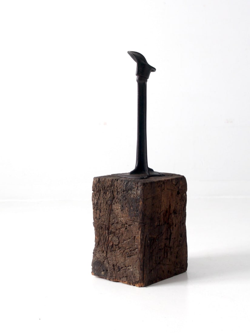 Late 1800s Antique Cobblers Anvil Stand by SM & F Co (1 of 12)