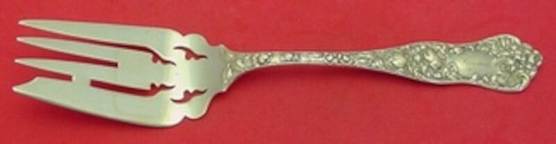 Shiebler American Beauty Sterling Silver Cold Meat Fork 7.5" (1 of 2)