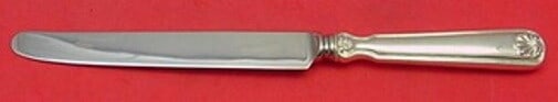 Tiffany & Co Shell & Thread Sterling Silver Dinner Knife 10 1/8": Tiffany & Co Shell & Thread Sterling Silver Dinner Knife 10 1/8" This exquisite dinner knife features the timeless Shell & Thread pattern by Tiffany & Co., crafted from high-quality sterling silver. W