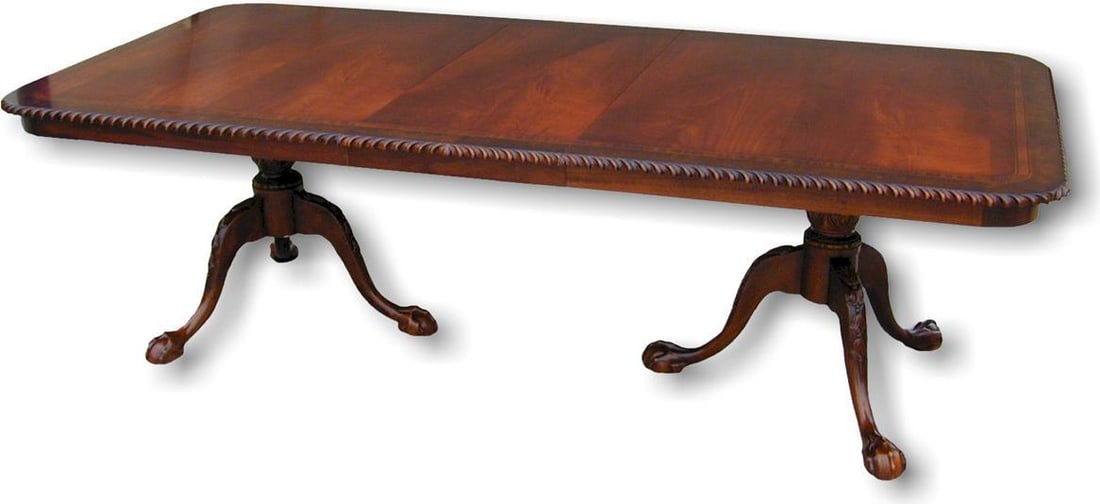 Chippendale Style Mahogany Dining Table with Claw Feet (1 of 2)