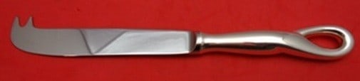 Sterling Silver Cheese Knife with Pick Padova Pattern 8 1/4 Inch: Sterling Silver Cheese Knife with Pick Padova Pattern 8 1/4 Inch This is a Tiffany & Co. Padova pattern cheese knife featuring a sterling silver hollow handle and a stainless steel blade with a pick.