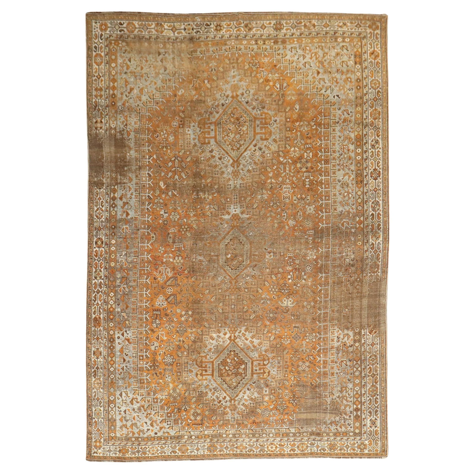Zabihi Collection Persian Tribal Shiraz Tabriz Wool Rug 81 x 126: Zabihi Collection Persian Tribal Shiraz Tabriz Wool Rug 81 x 126 Discover the exquisite craftsmanship of this Persian Tribal Shiraz Rug, a captivating piece that embodies the rich heritage of late 19t