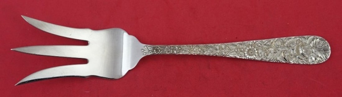 Kirk Repousse Sterling Silver 7.5" Serving Relish Fork (1 of 3)