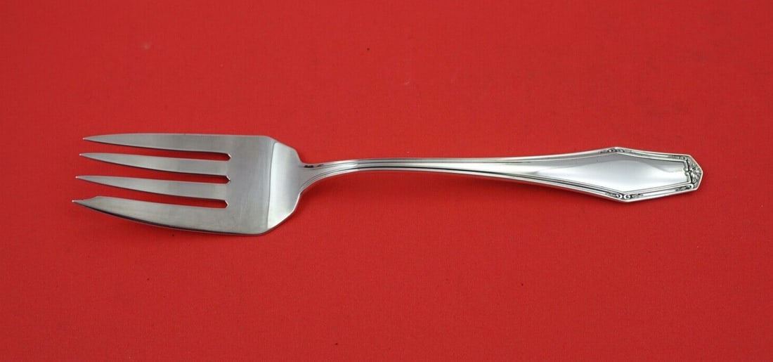 Alvin Flanders New Sterling Silver Cold Meat Fork 8.5 Inch: Alvin Flanders New Sterling Silver Cold Meat Fork 8.5 Inch This exquisite serving fork is a Sterling Silver Cold Meat Fork from the Flanders New pattern by Alvin. Measuring 8 1/2 inches, it showcases