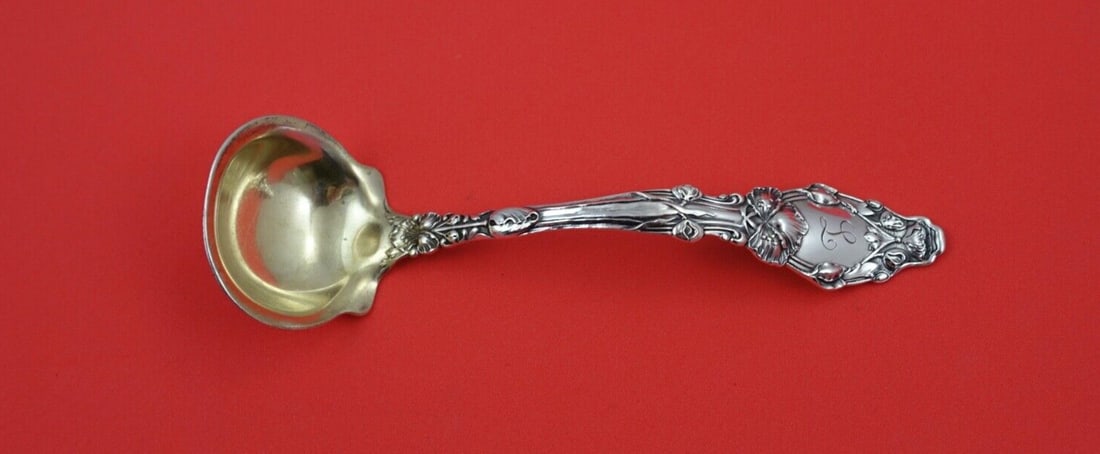 Gorham Virginiana Sterling Silver Sauce Ladle Gold Washed 6.5 Inch (1 of 2)