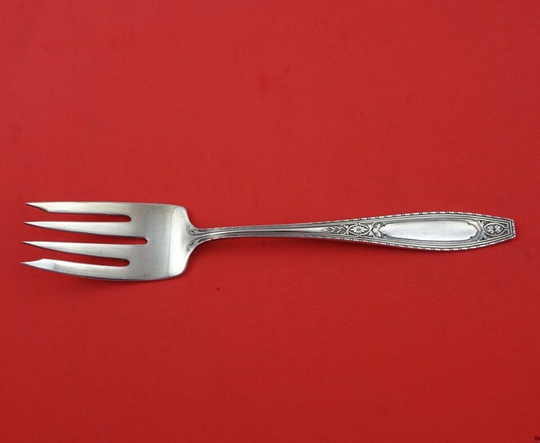 Wallace Juliet Sterling Silver 7.5 Inch Cold Meat Serving Fork: Wallace Juliet Sterling Silver 7.5 Inch Cold Meat Serving Fork This exquisite serving fork is part of the Juliet pattern by Wallace, crafted from high-quality sterling silver. Measuring 7 1/2 inches i