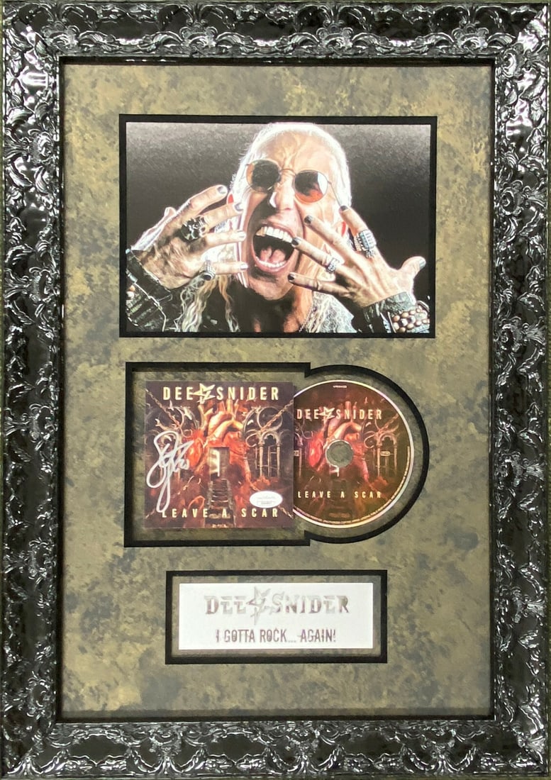 Dee Snider Signed Leave a Scar CD Custom Framed Display JSA COA (1 of 10)