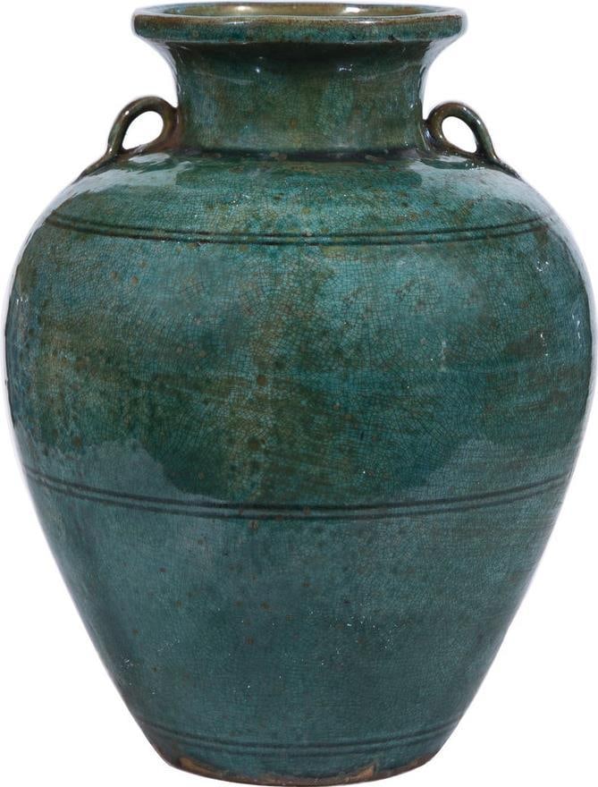 Hand-Crafted Greek Style Speckled Green Ceramic Jar: Hand-Crafted Greek Style Speckled Green Ceramic Jar This unique speckled green Greek artisanal jar is a stunning handmade piece that embodies traditional craftsmanship. Made from high-quality ceramic,
