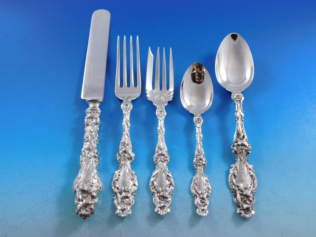 Lily by Whiting Sterling Silver Flatware Set for 12 - 60 Pieces (1 of 6)