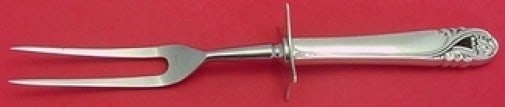 Spring Glory Sterling Silver Roast Carving Fork by International: Spring Glory Sterling Silver Roast Carving Fork by International Elevate your dining experience with the Spring Glory Roast Carving Fork by International Sterling. This exquisite piece features the el