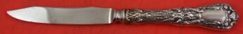 Gorham Paris Sterling Silver Fruit Knife Multi Motif 7 1/4 Inch: Gorham Paris Sterling Silver Fruit Knife Multi Motif 7 1/4 Inch This exquisite fruit knife from the Paris pattern by Gorham showcases a stunning sterling silver hollow handle paired with a durable sta