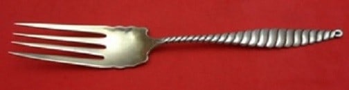 Whiting Oval Twist Sterling Silver Fish Serving Fork 8 inches (1 of 1)