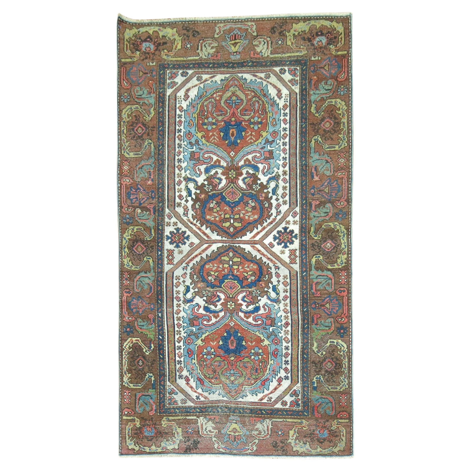 One-of-a-Kind Persian Malayer Rug Hand-Woven Wool Rustic Style 43x76 (1 of 7)