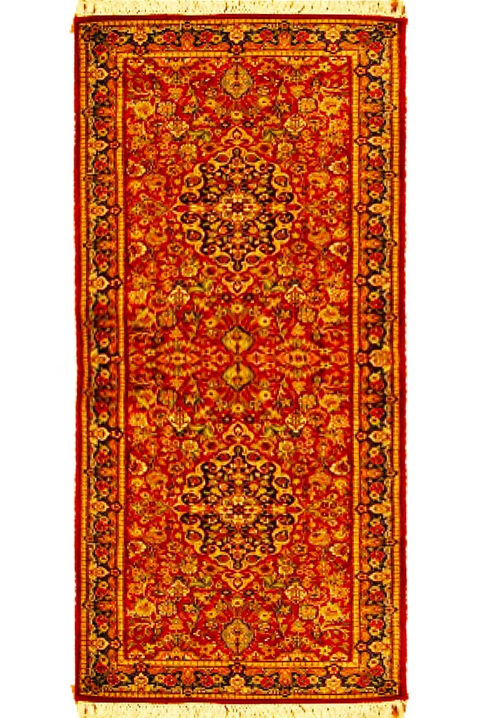 Handmade Dark Burgundy Red 2'7 x 7'4 Mashad Wool Runner: Handmade Dark Burgundy Red 2'7 x 7'4 Mashad Wool Runner Free continental US Shipping Enhance your home with this exquisite Dark Burgundy Red Fine Weave and Quality Wool Mashad Runner. Skillfully handm