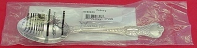 Wallace Coburg Sterling Silver Place Soup Spoon 7.25" New: Wallace Coburg Sterling Silver Place Soup Spoon 7.25" New This Coburg place soup spoon from Wallace is crafted from high-quality sterling silver, measuring 7 1/4 inches in length. The spoon features t