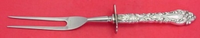 Amston Sterling Silver Athene Crescendo Roast Carving Fork 11 3/8": Amston Sterling Silver Athene Crescendo Roast Carving Fork 11 3/8" Presenting the Athene / Crescendo Roast Carving Fork, crafted by Amston Silver. This exquisite serving fork features a sterling silve