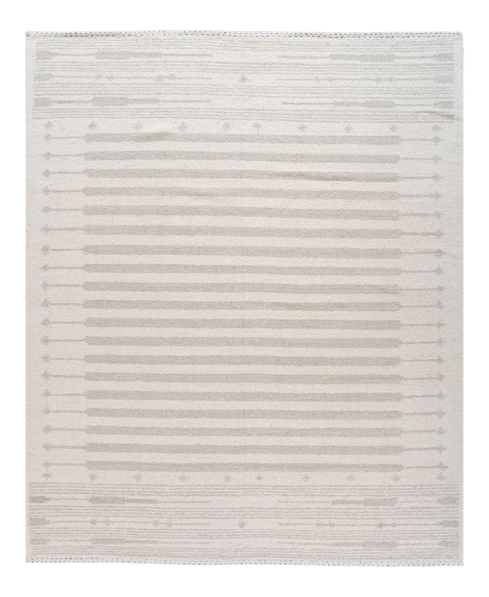 Ivory Handmade Moroccan Wool Rug 12'6 x 14'6 Geometric Design: Ivory Handmade Moroccan Wool Rug 12'6 x 14'6 Geometric Design Enhance your living space with this stunning Moroccan style handmade wool rug. Featuring an elegant ivory field, this rug is adorned with