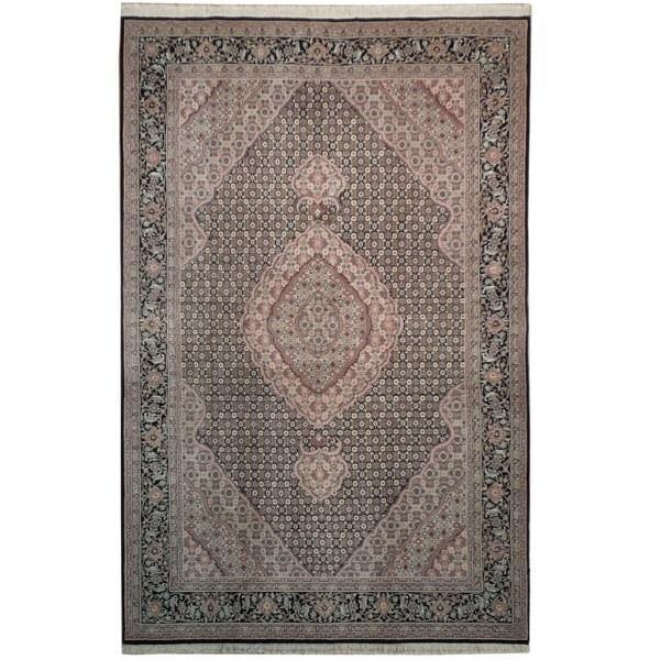 Elegant 5.9 x 8.10 Mahi Tabriz Wool & Silk Fine Quality Rug: Elegant 5.9 x 8.10 Mahi Tabriz Wool & Silk Fine Quality Rug Free continental US Shipping Enhance your space with this exquisite 5.9 x 8.10 Wool & Silk Fine Quality Rug, featuring a beautiful Mahi Tabr