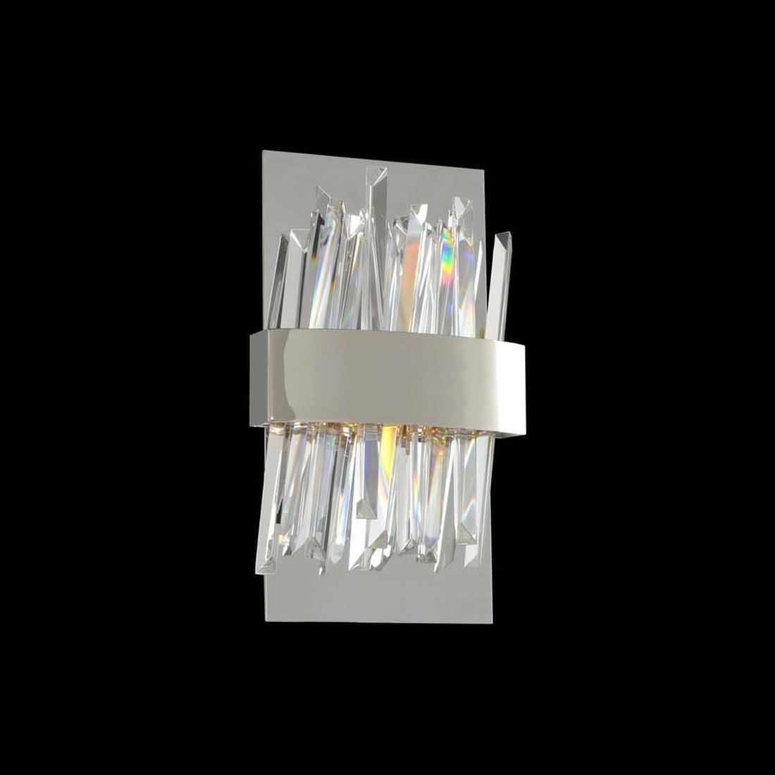 Kalco Ada Chrome LED Wall Sconce 12H Dimmable Contemporary Lighting: Kalco Ada Chrome LED Wall Sconce 12H Dimmable Contemporary Lighting Illuminate your space with this elegant Chrome LED Wall Sconce, a perfect blend of contemporary design and functionality. Crafted fr