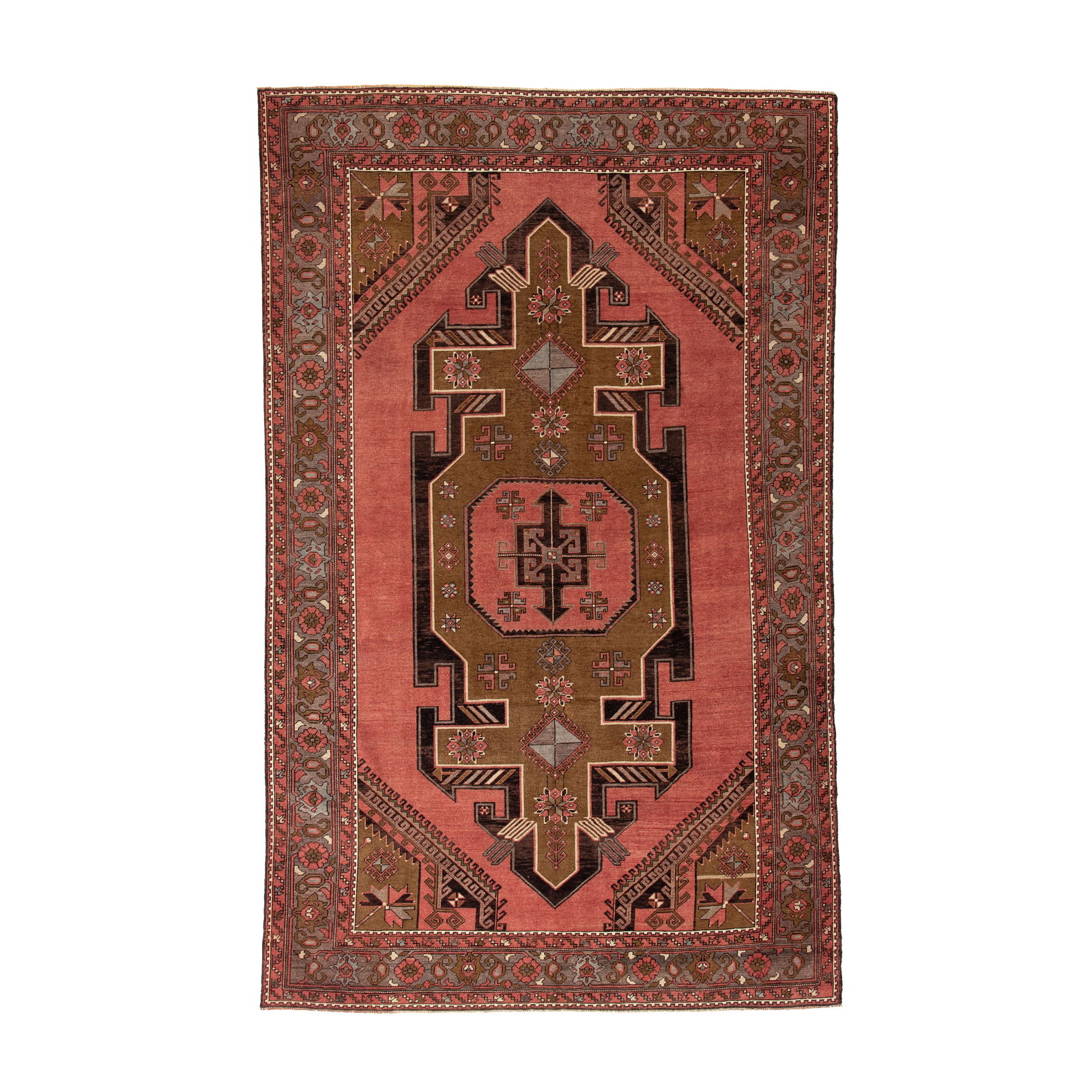 Authentic Handmade Anatolia Wool Carpet 107.9 x 107.9: Authentic Handmade Anatolia Wool Carpet 107.9 x 107.9 Experience the elegance of an Authentic Handmade Anatolia Carpet, crafted with meticulous attention to detail. This stunning piece is made from hi