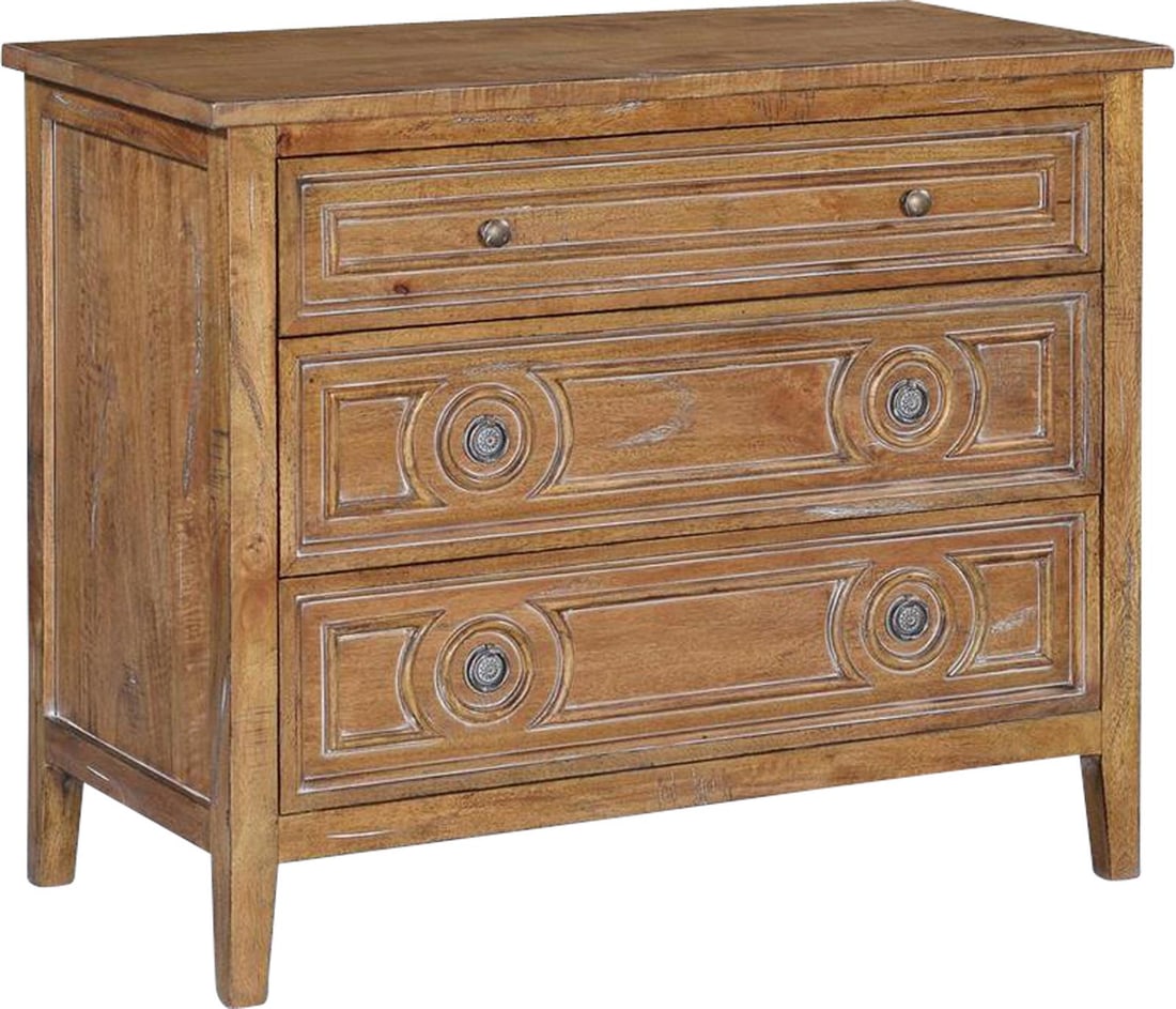 Rustic Huntington Chest Solid Wood Beachwood Blue Finish (1 of 5)
