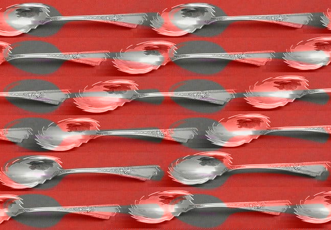 Towle D'Orleans Sterling Silver Teaspoon Set 12 pcs 6 inch Flatware: Towle D'Orleans Sterling Silver Teaspoon Set 12 pcs 6 inch Flatware This exquisite D'Orleans by Towle sterling silver teaspoon set includes 12 pieces, each measuring 6 inches. Crafted between 1900 and