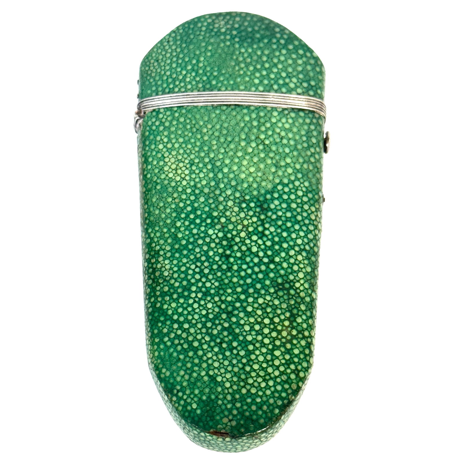 Georgian 18th Century Green Shagreen Eyeglass Case with Monogram MD (1 of 18)