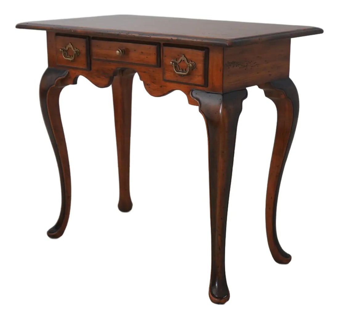 Theodore Alexander Country French 1 Drawer Hall Table: Theodore Alexander Country French 1 Drawer Hall Table This exquisite Country French 1 Drawer Dressing Hall Table from the Chateau Du Vallois Collection showcases an elegant blend of style and function