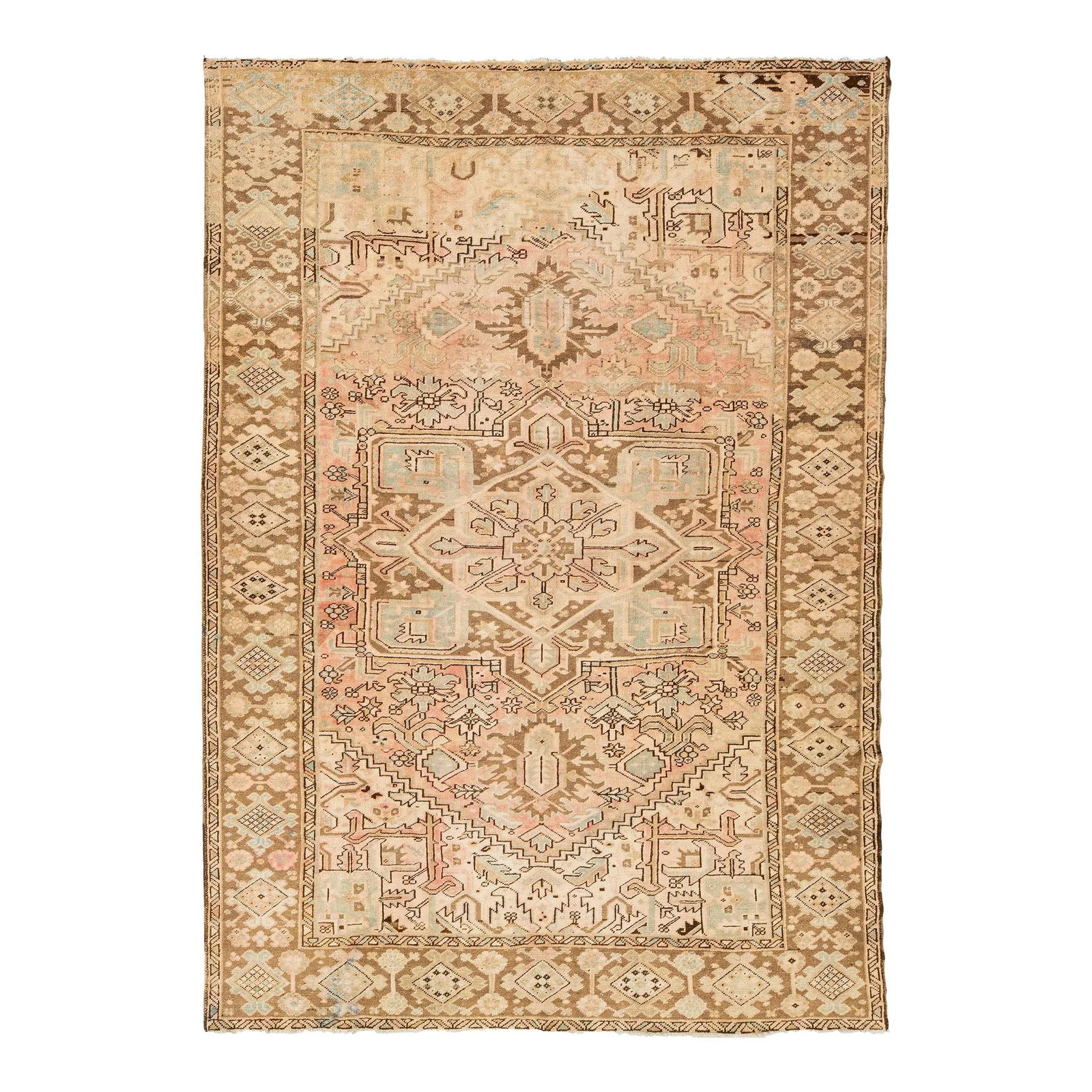 Handcrafted 1930s Antique Persian Malayer Wool Rug 8'1 x 11'5 Peach Medallion: Handcrafted 1930s Antique Persian Malayer Wool Rug 8'1 x 11'5 Peach Medallion Enhance your living space with this exquisite antique Persian Malayer rug, hand-knotted from wool in the 1930s. Featuring
