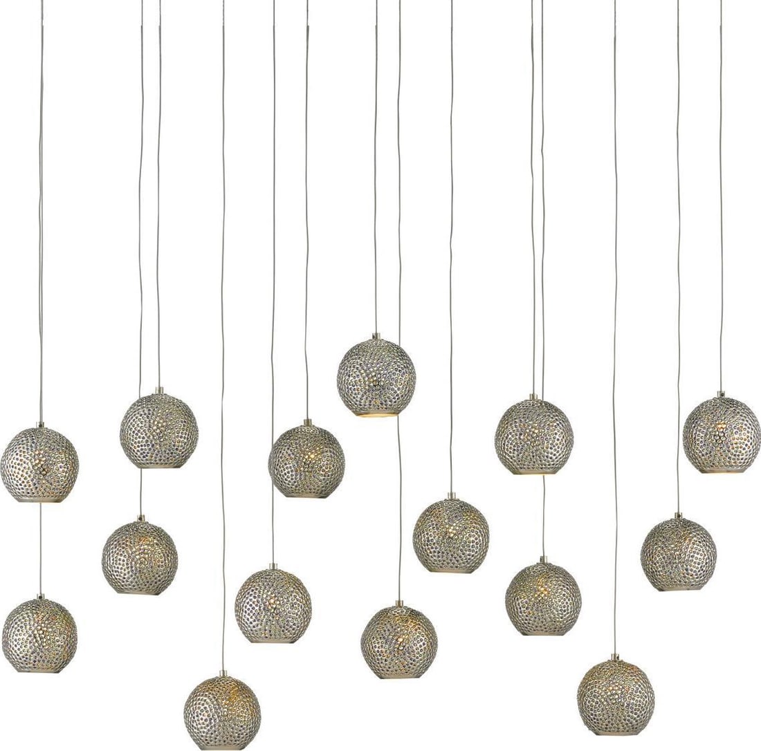 Giro Pendant Light by Currey Modern Farmhouse 15-Light Adjustable: Giro Pendant Light by Currey Modern Farmhouse 15-Light Adjustable Illuminate your space with the Giro Pendant, a stunning multi-drop pendant that embodies modern farmhouse charm. This elegantly design