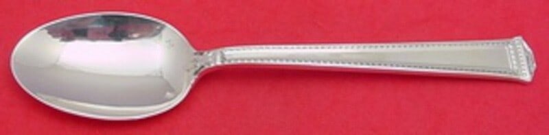 Tuttle Pantheon Sterling Silver Place Soup Spoon 7 1/8": Tuttle Pantheon Sterling Silver Place Soup Spoon 7 1/8" Presenting the Pantheon pattern place soup spoon from Tuttle, crafted from high-quality sterling silver. This elegant spoon measures 7 1/8" and