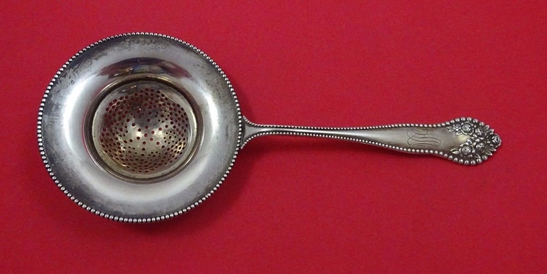 Gorham Lancaster Sterling Silver Tea Strainer 6.5 Inch Monogrammed (1 of 1)