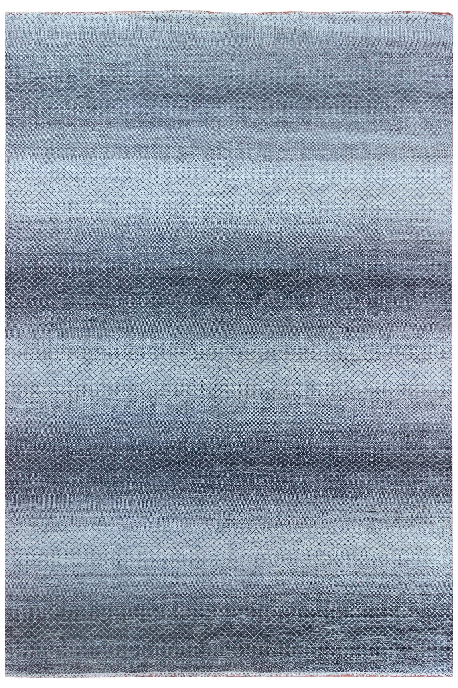 12.2 x 18 Blue Gray Handmade Wool Contemporary Area Rug: 12.2 x 18 Blue Gray Handmade Wool Contemporary Area Rug Free continental US Shipping Elevate your home decor with this exquisite 12.2' x 18.0' Blue Gray Modern Carpet, a stunning handmade wool area ru